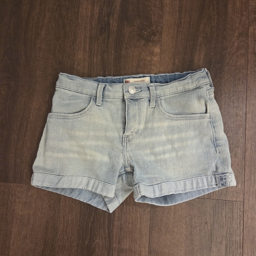 Levi's Light Blue Kids Denim Shorts